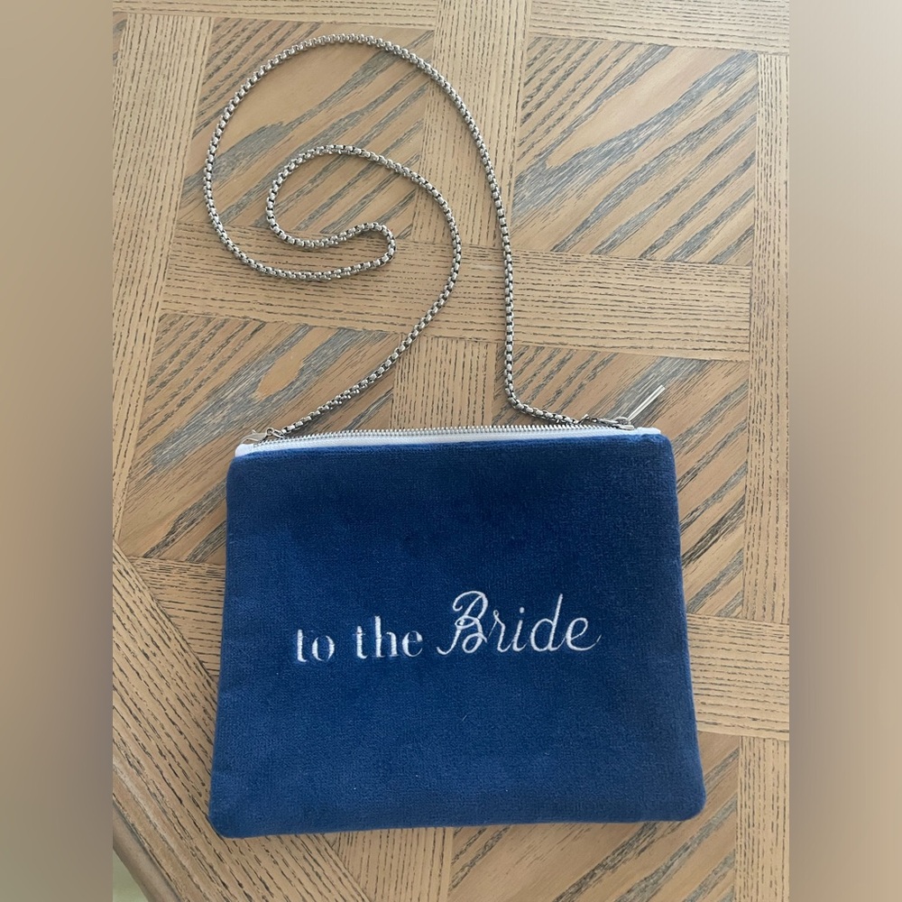 New-Scenery Bag “to the Bride” clutch w/silver box link chain-Bing Theater 🎭
